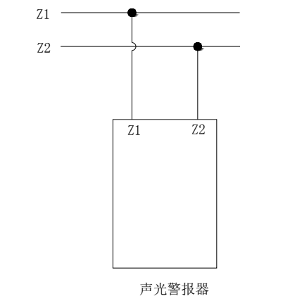 警报器信号总线的接线示意图